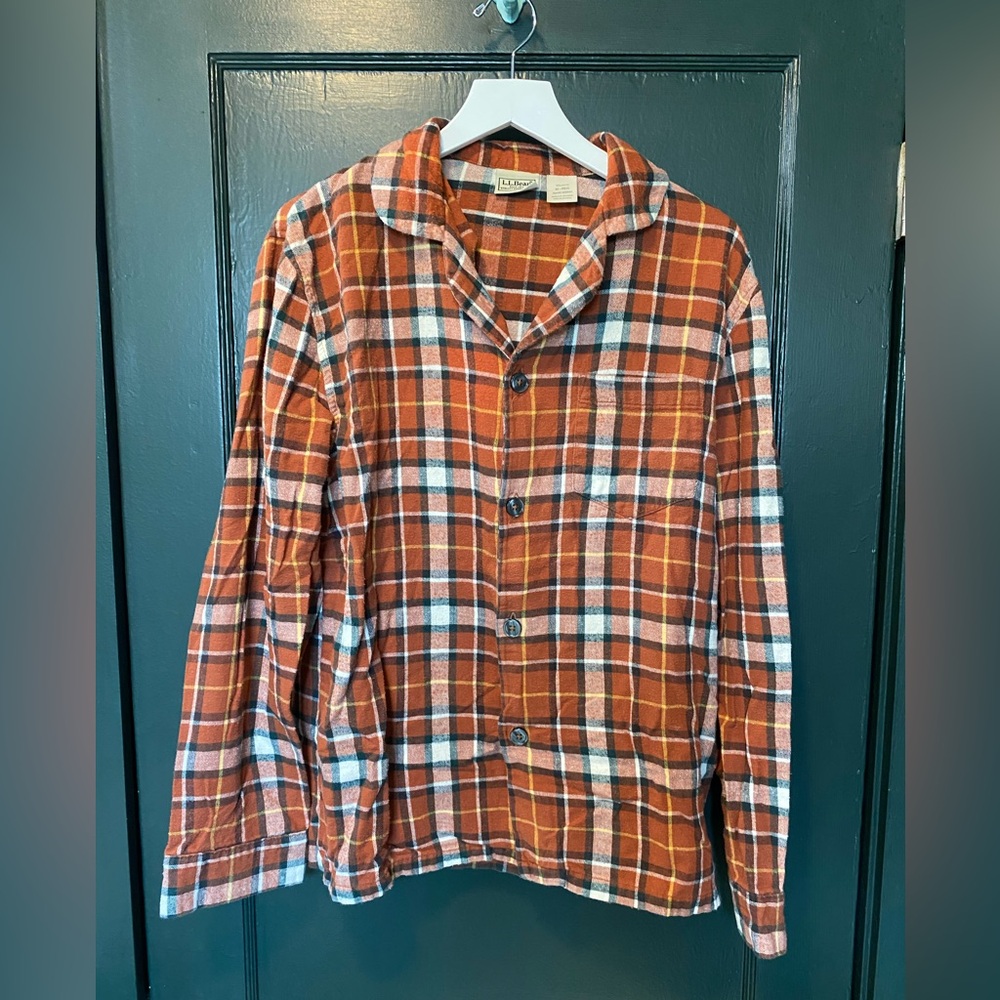 Ll Bean Button Down Plaid Shirt - image 1